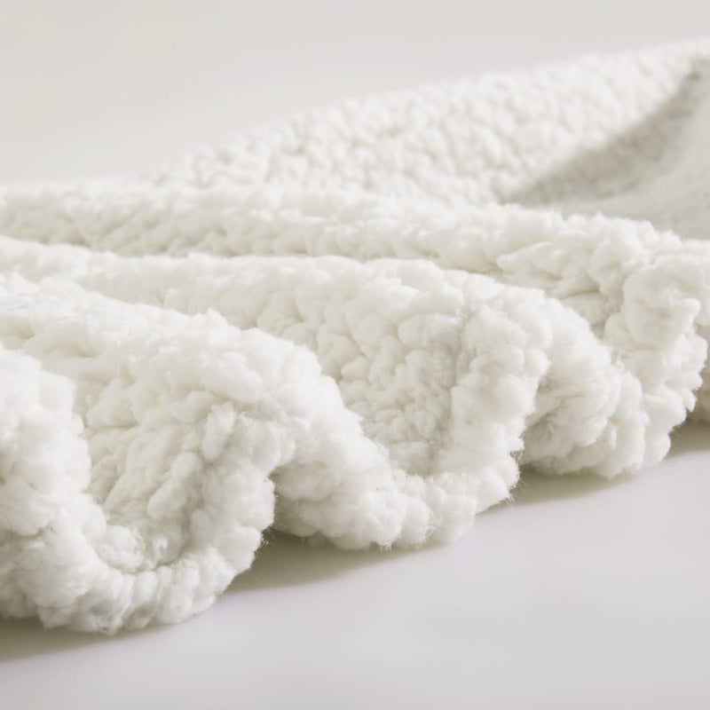 Reafort Ultra Soft Sherpa Body Pillow Cover/Case with Zipper Closure 21"x54" (21"x54" Body Pillow Cover, Cream) - Image 5